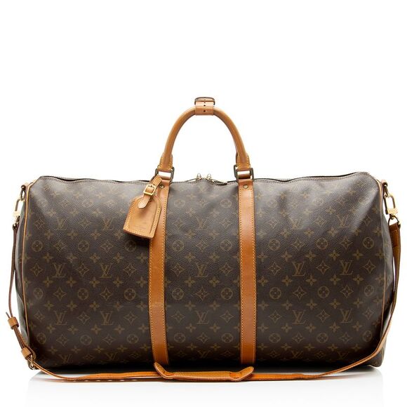 Louis Vuitton Vintage Monogram Canvas Keepall Bandouliere 60 Duffle - Picture 1 of 16